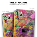 Liquid Abstract Paint Remix V71 - Vinyl Skin Wrap for iPhone 17 Pro Max, 17 Pro, 17 Air, 17, 16 & All Models — Soft Matte or Ultra Gloss