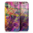 Liquid Abstract Paint Remix V71 - Vinyl Skin Wrap for iPhone 17 Pro Max, 17 Pro, 17 Air, 17, 16 & All Models — Soft Matte or Ultra Gloss