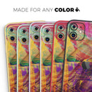 Liquid Abstract Paint Remix V71 - Vinyl Skin Wrap for iPhone 17 Pro Max, 17 Pro, 17 Air, 17, 16 & All Models — Soft Matte or Ultra Gloss