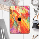 Liquid Abstract Paint Remix V72 - Full Body Skin Decal for the Apple iPad Pro 12.9", 11", 10.5", 9.7", Air or Mini (All Models Available)
