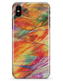 Liquid Abstract Paint Remix V72 - iPhone X Clipit Case