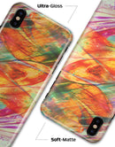 Liquid Abstract Paint Remix V72 - iPhone X Clipit Case