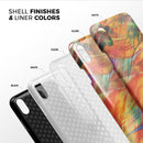 Liquid Abstract Paint Remix V72 - iPhone X Swappable Hybrid Case