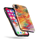 Liquid Abstract Paint Remix V72 - iPhone X Swappable Hybrid Case