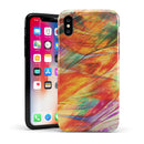 Liquid Abstract Paint Remix V72 - iPhone X Swappable Hybrid Case