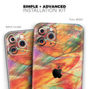 Liquid Abstract Paint Remix V72 - Vinyl Skin Wrap for iPhone 17 Pro Max, 17 Pro, 17 Air, 17, 16 & All Models — Soft Matte or Ultra Gloss