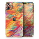 Liquid Abstract Paint Remix V72 - Vinyl Skin Wrap for iPhone 17 Pro Max, 17 Pro, 17 Air, 17, 16 & All Models — Soft Matte or Ultra Gloss