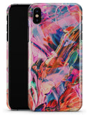 Liquid Abstract Paint Remix V73 - iPhone X Clipit Case