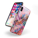 Liquid Abstract Paint Remix V73 - iPhone X Swappable Hybrid Case