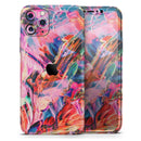 Liquid Abstract Paint Remix V73 - Vinyl Skin Wrap for iPhone 17 Pro Max, 17 Pro, 17 Air, 17, 16 & All Models — Soft Matte or Ultra Gloss