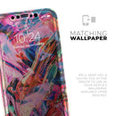 Liquid Abstract Paint Remix V73 - Vinyl Skin Wrap for iPhone 17 Pro Max, 17 Pro, 17 Air, 17, 16 & All Models — Soft Matte or Ultra Gloss