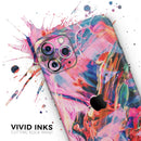 Liquid Abstract Paint Remix V73 - Vinyl Skin Wrap for iPhone 17 Pro Max, 17 Pro, 17 Air, 17, 16 & All Models — Soft Matte or Ultra Gloss