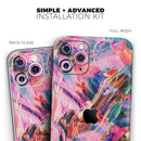 Liquid Abstract Paint Remix V73 - Vinyl Skin Wrap for iPhone 17 Pro Max, 17 Pro, 17 Air, 17, 16 & All Models — Soft Matte or Ultra Gloss