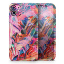Liquid Abstract Paint Remix V73 - Vinyl Skin Wrap for iPhone 17 Pro Max, 17 Pro, 17 Air, 17, 16 & All Models — Soft Matte or Ultra Gloss