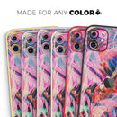 Liquid Abstract Paint Remix V73 - Vinyl Skin Wrap for iPhone 17 Pro Max, 17 Pro, 17 Air, 17, 16 & All Models — Soft Matte or Ultra Gloss