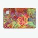 Liquid Abstract Paint Remix V74 - Premium Protective Decal Skin-Kit for the Apple Credit Card