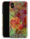 Liquid Abstract Paint Remix V74 - iPhone X Clipit Case