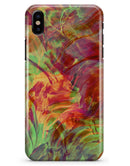 Liquid Abstract Paint Remix V74 - iPhone X Clipit Case