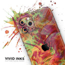 Liquid Abstract Paint Remix V74  - Protective Skin Wrap & Decal – Compatible with iPhone SE to iPhone 17 Pro Max (All Models)
