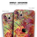Liquid Abstract Paint Remix V74  - Protective Skin Wrap & Decal – Compatible with iPhone SE to iPhone 17 Pro Max (All Models)