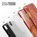 Liquid Abstract Paint Remix V75 - iPhone X Swappable Hybrid Case