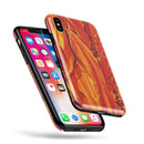 Liquid Abstract Paint Remix V75 - iPhone X Swappable Hybrid Case