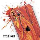 Liquid Abstract Paint Remix V75  - Protective Skin Wrap & Decal – Compatible with iPhone SE to iPhone 17 Pro Max (All Models)