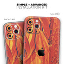 Liquid Abstract Paint Remix V75  - Protective Skin Wrap & Decal – Compatible with iPhone SE to iPhone 17 Pro Max (All Models)