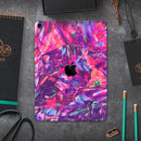Liquid Abstract Paint Remix V76 - Full Body Skin Decal for the Apple iPad Pro 12.9", 11", 10.5", 9.7", Air or Mini (All Models Available)