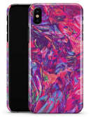 Liquid Abstract Paint Remix V76 - iPhone X Clipit Case