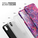 Liquid Abstract Paint Remix V76 - iPhone X Swappable Hybrid Case