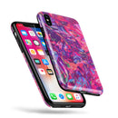Liquid Abstract Paint Remix V76 - iPhone X Swappable Hybrid Case