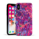 Liquid Abstract Paint Remix V76 - iPhone X Swappable Hybrid Case