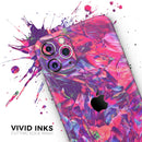 Liquid Abstract Paint Remix V76  - Protective Skin Wrap & Decal – Compatible with iPhone SE to iPhone 17 Pro Max (All Models)