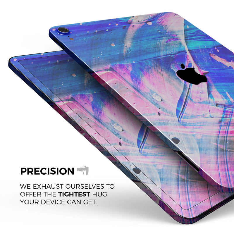 Liquid Abstract Paint Remix V77 - Full Body Skin Decal for the Apple iPad Pro 12.9", 11", 10.5", 9.7", Air or Mini (All Models Available)