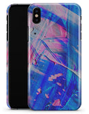 Liquid Abstract Paint Remix V77 - iPhone X Clipit Case