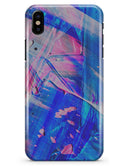 Liquid Abstract Paint Remix V77 - iPhone X Clipit Case