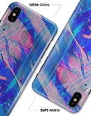 Liquid Abstract Paint Remix V77 - iPhone X Clipit Case
