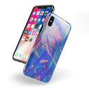 Liquid Abstract Paint Remix V77 - iPhone X Swappable Hybrid Case