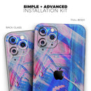 Liquid Abstract Paint Remix V77  - Protective Skin Wrap & Decal – Compatible with iPhone SE to iPhone 17 Pro Max (All Models)