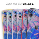 Liquid Abstract Paint Remix V77  - Protective Skin Wrap & Decal – Compatible with iPhone SE to iPhone 17 Pro Max (All Models)