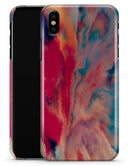 Liquid Abstract Paint Remix V78 - iPhone X Clipit Case