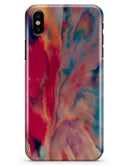 Liquid Abstract Paint Remix V78 - iPhone X Clipit Case