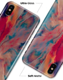 Liquid Abstract Paint Remix V78 - iPhone X Clipit Case