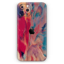 Liquid Abstract Paint Remix V78 - Vinyl Skin Wrap for iPhone 17 Pro Max, 17 Pro, 17 Air, 17, 16 & All Models — Soft Matte or Ultra Gloss