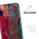 Liquid Abstract Paint Remix V78 - Vinyl Skin Wrap for iPhone 17 Pro Max, 17 Pro, 17 Air, 17, 16 & All Models — Soft Matte or Ultra Gloss