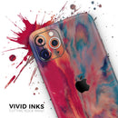 Liquid Abstract Paint Remix V78 - Vinyl Skin Wrap for iPhone 17 Pro Max, 17 Pro, 17 Air, 17, 16 & All Models — Soft Matte or Ultra Gloss
