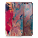 Liquid Abstract Paint Remix V78 - Vinyl Skin Wrap for iPhone 17 Pro Max, 17 Pro, 17 Air, 17, 16 & All Models — Soft Matte or Ultra Gloss