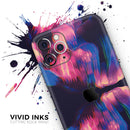 Liquid Abstract Paint Remix V79 - Vinyl Skin Wrap for iPhone 17 Pro Max, 17 Pro, 17 Air, 17, 16 & All Models — Soft Matte or Ultra Gloss