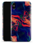 Liquid Abstract Paint Remix V7 - iPhone X Clipit Case